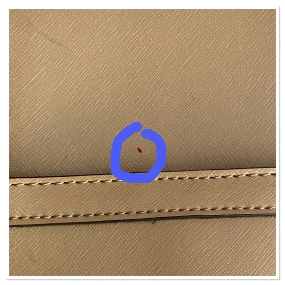 Anne Klein Cream Faux Leather
Double Handled Purse Tote Handbag - Picture 11 of 11